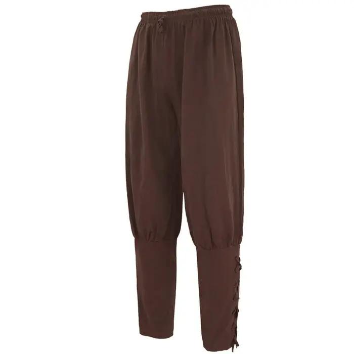 Pantalon gothique médiéval pirate pour costumes - Style vintage punk bandages homme S-5XL
