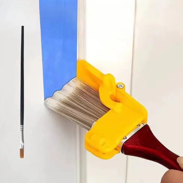 Pinceau professionnel pour les coins des murs et des plafonds - Outil de peinture manuel avec peinture au latex à finition nette, idéal pour l'intérieur et l'extérieur