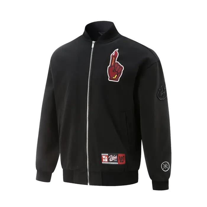 Li-ning hommes Wade rembourré vestes coupe ample Polyester chaud doublure confortable élégant manteau décontracté AJMV14