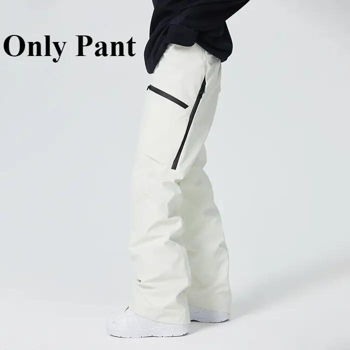 Pantalon de ski coupe-vent et imperméable pour homme et femme, vêtement de sport, de neige, d'extéri