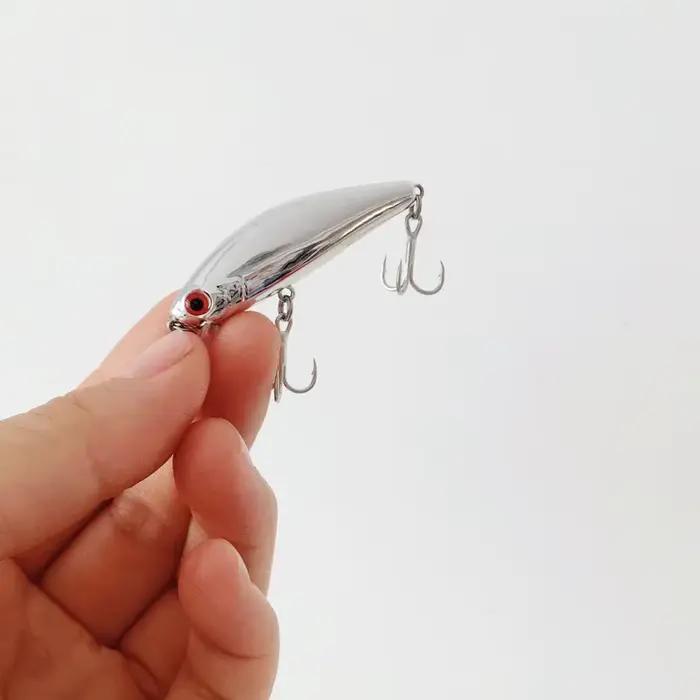 1 pièces 5.5 cm/6.5g Mini Laser dur vairon coulant appât Wobbler Jerkbait manivelle leurres de pêche crochet basse Pesca frais eau salée matériel
