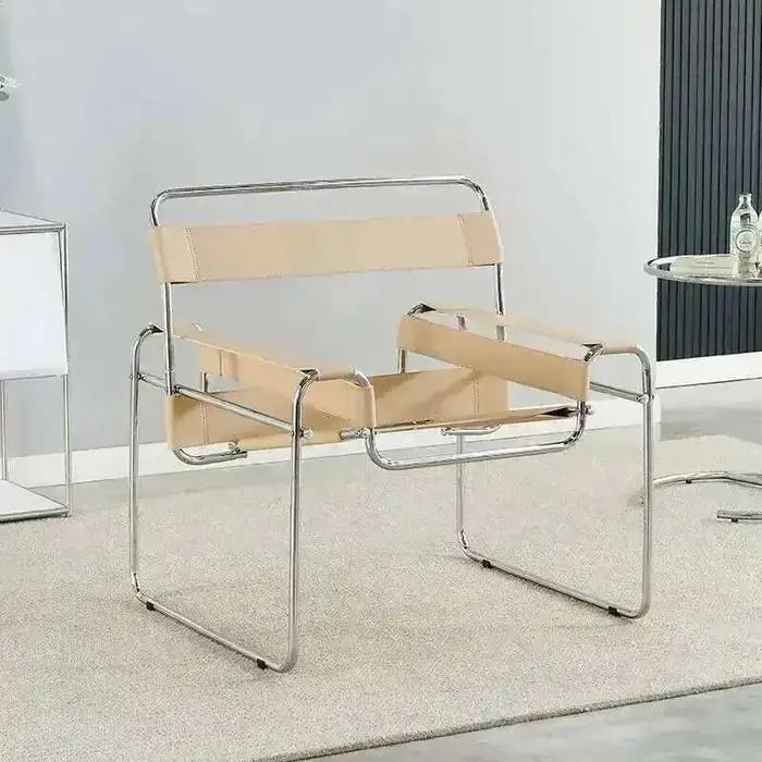 Chaise de loisirs nordique Vassili en bois noble style sac à feux pour femmes occasions spéciales détente intérieure et extérieure