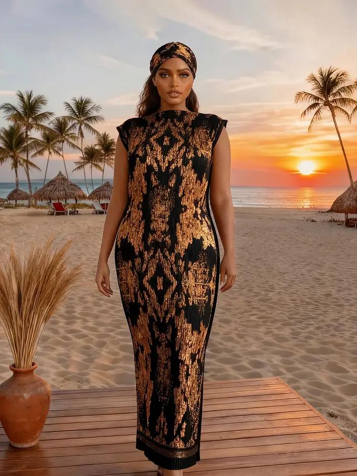 Été nouvelle mode robes africaines pour les femmes élégant imprimé soie dame musulmane longue Hijab caftan robe surdimen
