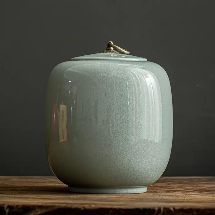 Urne pour animaux de compagnie de grande taille Urnes en céramique de crémation colossale