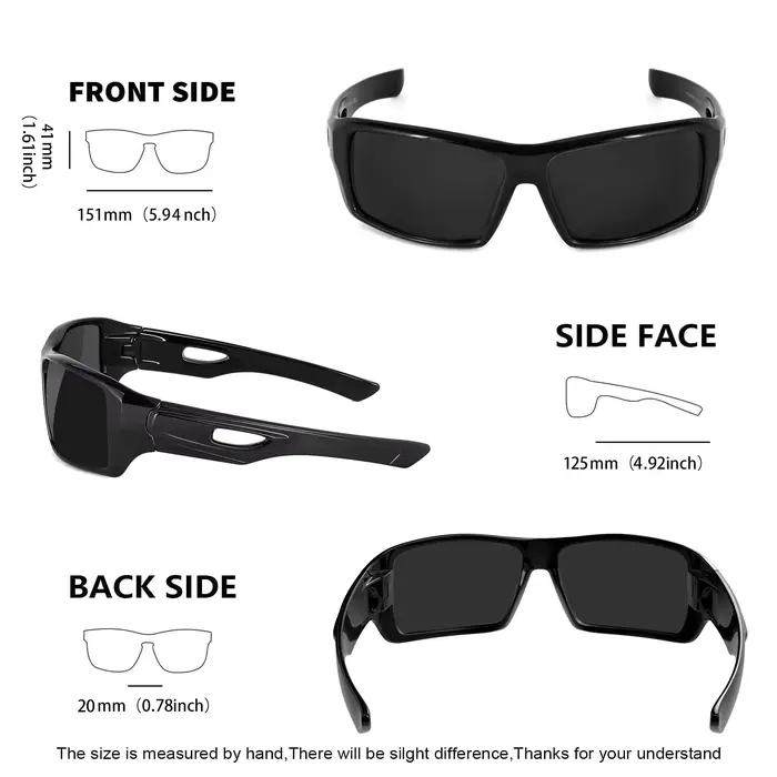 Prévention Jcorde I-Lunettes de soleil polarisées pour hommes et femmes, rondes, lunettes de sport p