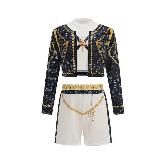 Ensemble de 3 pièces pour filles, Costume de Cosplay, vêtements à la mode, spectacle sur scène, jeu