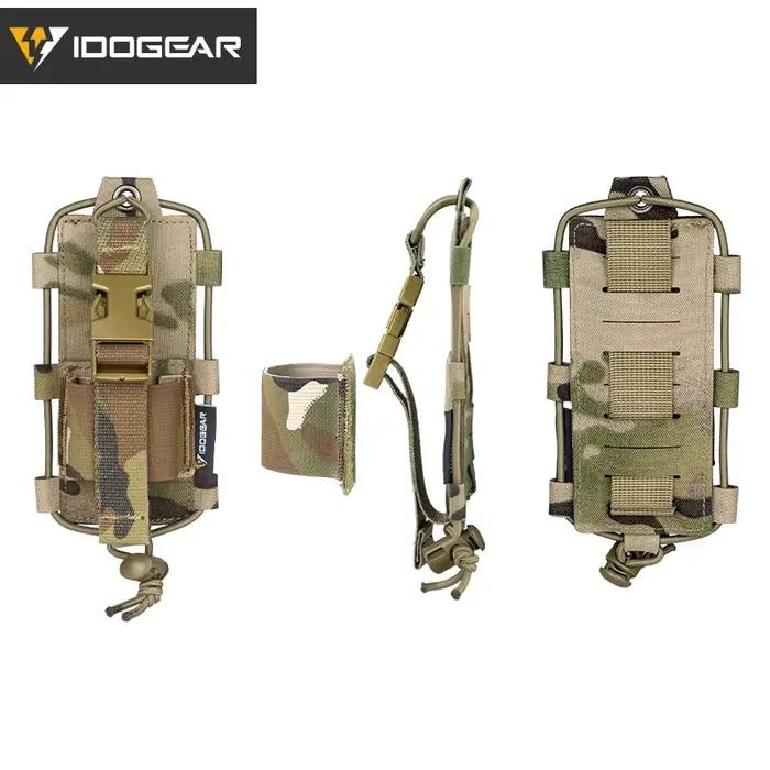 Étui radio MOLLE tactique IDOGEAR Gridlok compatible BAOFENG UV5R UV82 pour talkie-walkie de chasse