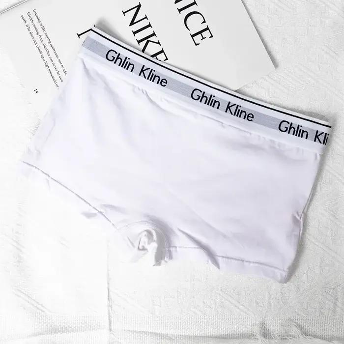 Boxer unisexe, sous-vêtements pour femmes, short de sport pour Couple, culotte de Yoga en coton, 3 pièces