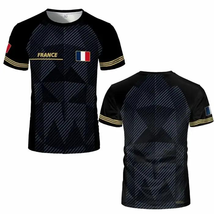 T-shirt imprimé 3D drapeau français
