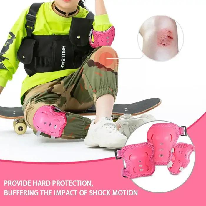 Genouillères de protection pour enfants, pour vélo, skateboard, patinage, cyclisme, coude, scooter,