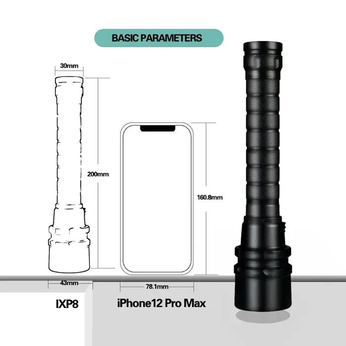 Puissante lampe de poche de plongée LED Super 8000LM 3/5LED torche sous-marine professionnelle IP8 l