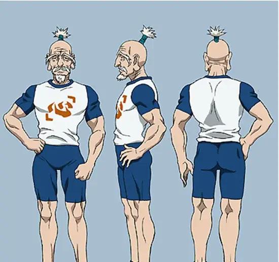 Hunter X Hunter Aizakku Netero 12e président de l'Association Hunter, Isaac Netero Tee Shirt Cosplay T-shirt à manches courtes