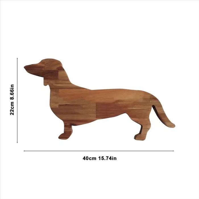 Assiette à dîner pour chien teckel de 15.7 pouces