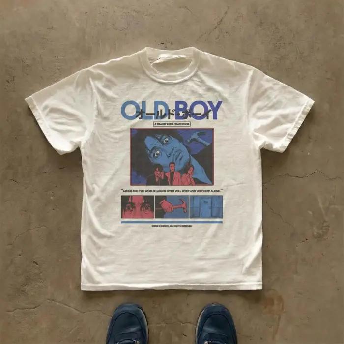 T-shirt du film Oldboy, affiche de film vintage 2003, esthétique manga, streetwear, vêtement graphiq