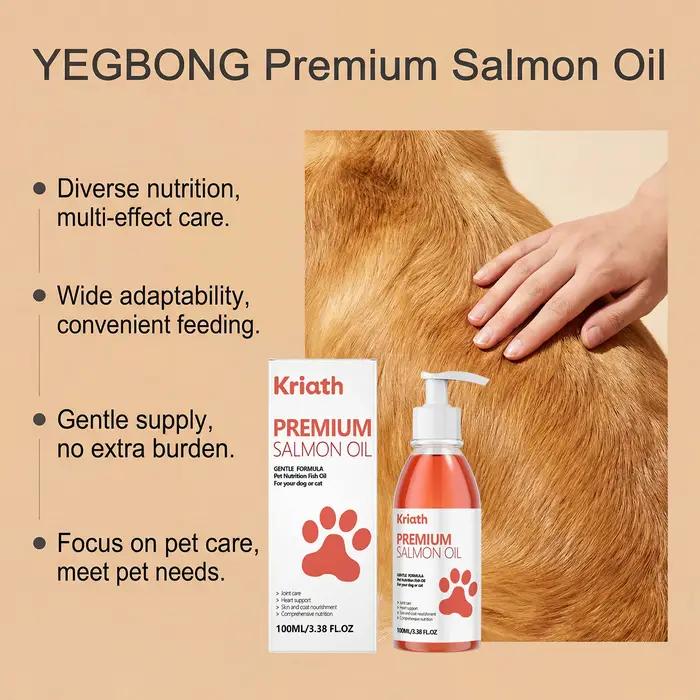 Huile de saumon pour animaux de compagnie Soin doux pour le corps de votre chien