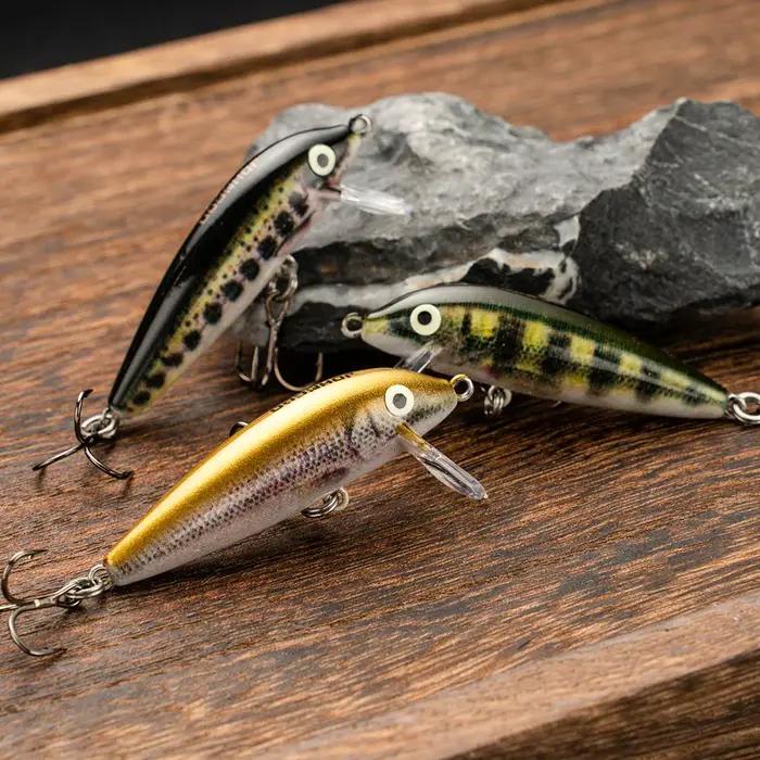 JOHNCOO 5 cm 5g coulant vairon Wobblers leurres de pêche truite leurre et appât dur Jerkbait pour pe