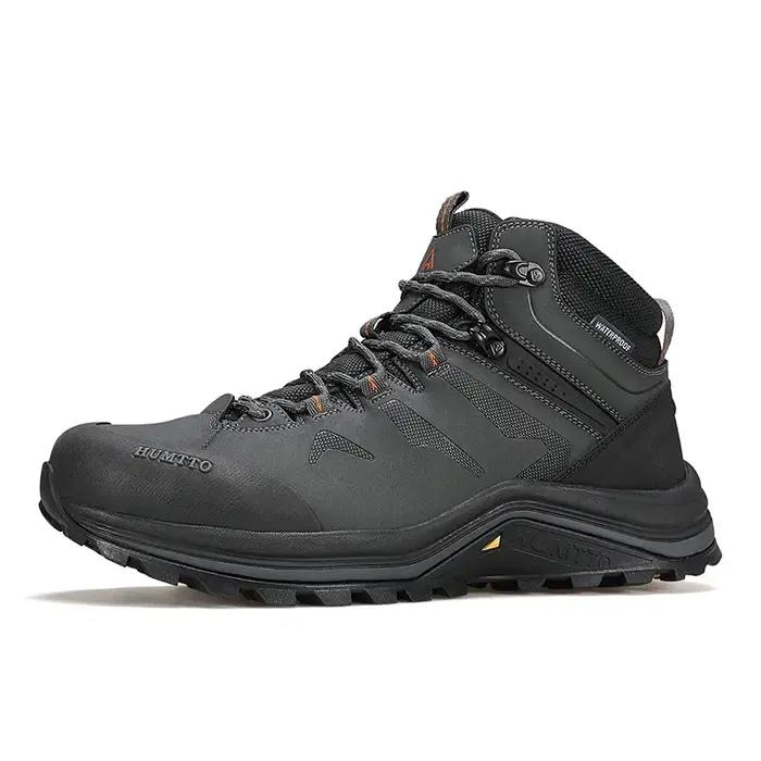 Chaussures de randonnée respirantes en cuir véritable pour homme
