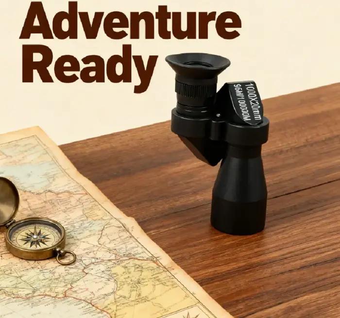 Monoculaire portable 1000x zoom pour chasse - Télescope miniature HD pour observations discrètes
