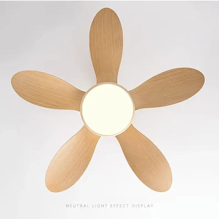 52 pouces moderne LED 60W plancher bas moteur à courant continu 35W ventilateurs de plafond avec tél