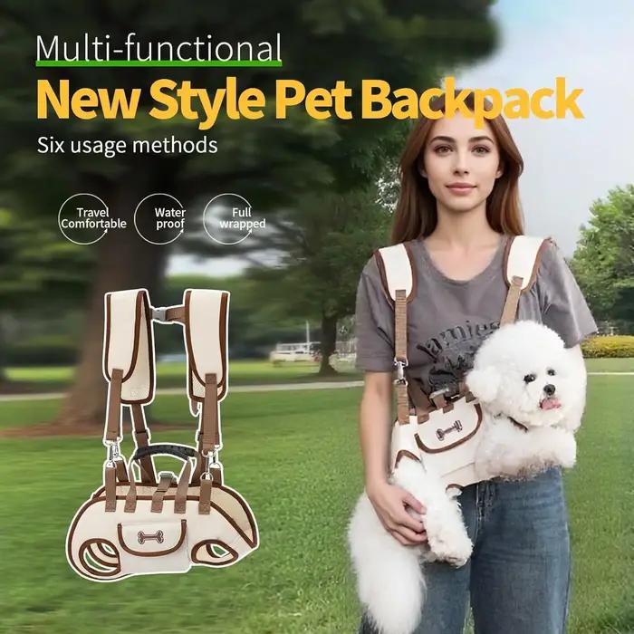 Sac à dos de transport pour chien réglable