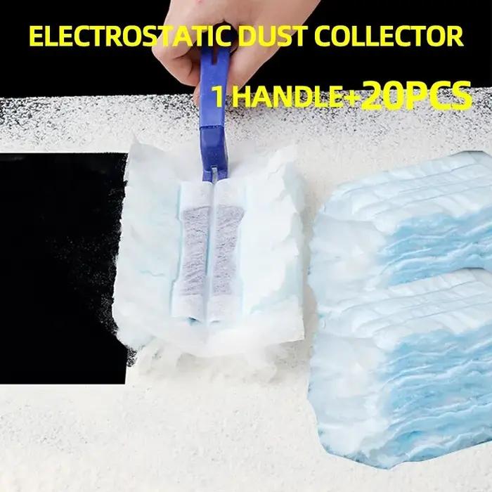 Collecteur de poussière électrostatique pour le nettoyage de table en tissu de fibres jetable domestique