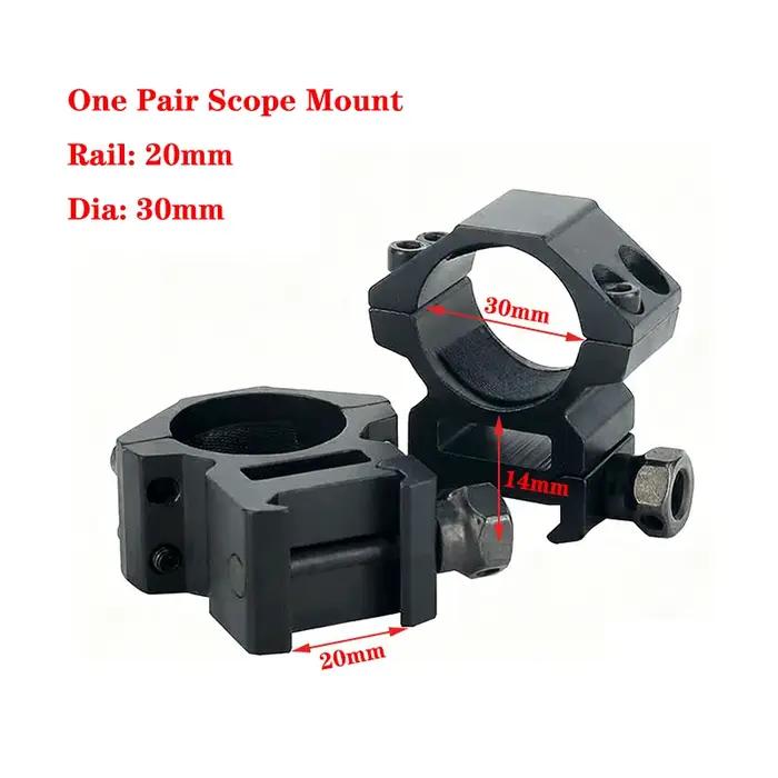 Anneau de montage pour fusil de chasse rail picatinny 11mm 20mm tube dia 25.4mm 30mm support tactique occasionnels