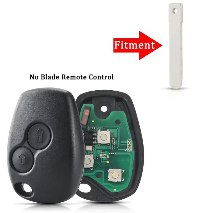 Clé à distance KEYYOU pour Renault Duster Modus Clio 3 Twingo DACIA Logan Sandero Kangoo 2 boutons personnalisable en plusieurs couleurs