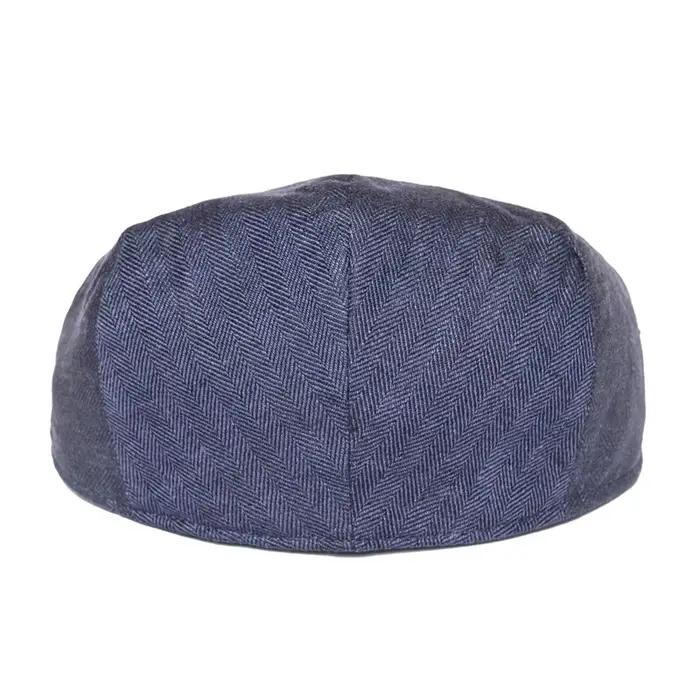 BOTVELA 100% lin casquette plate hommes femmes chevrons casquettes de gavroche conduite Bunnet Ivy c