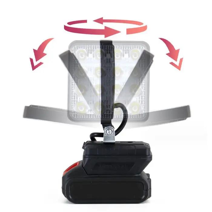 Pour Makita 18V Li-ion batterie LED lampe de travail 3/4 pouces lampe de poche Portable lampe d'inon