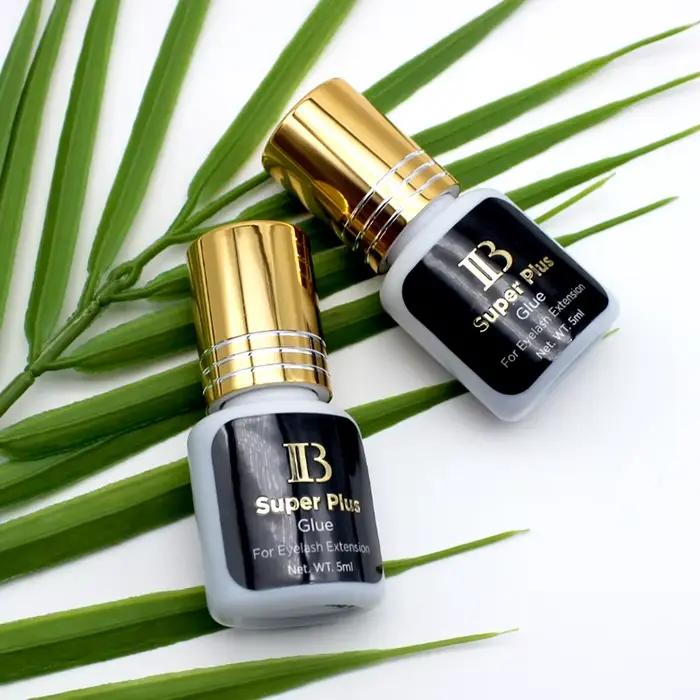 10 bouteilles IB IBeauty Super Plus colle pour Extensions de cils 5ml corée capuchon doré faux cils