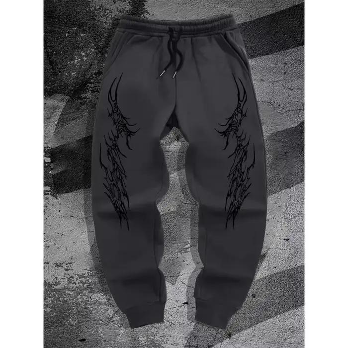 Pantalon de jogging décontracté pour hommes de style gothique