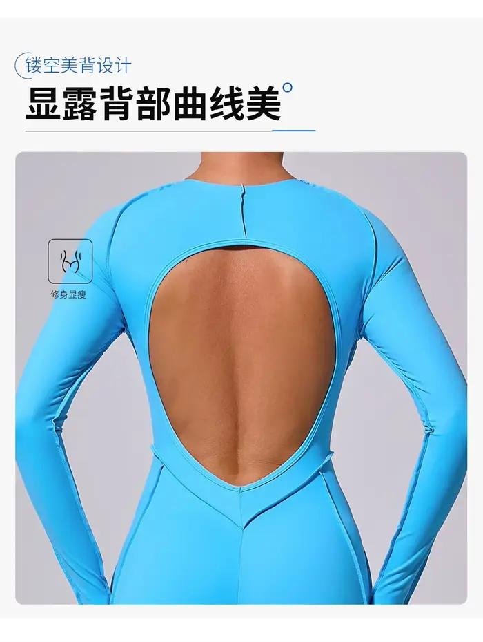 Kit de body de sport à haute élasticité pour femmes, combinaison de Yoga, Fitness, dos ouvert, levag