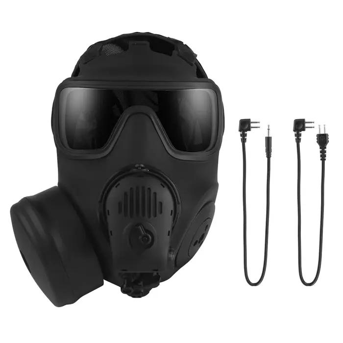 Masque à gaz simulation FM 53 non fonctionnel avec microphone et ventilation accessoire chasse airsoft