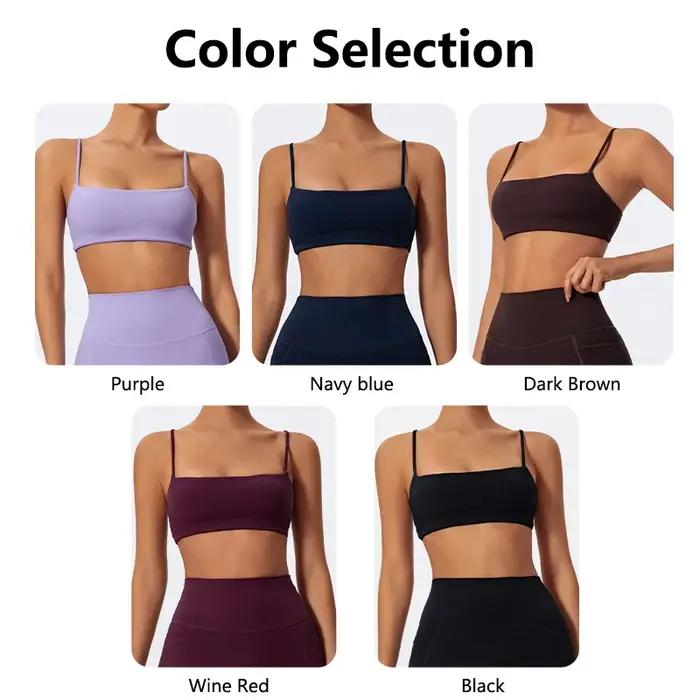 Hearuisavy Soutien-gorge de sport d'été très extensible pour femme, sous-vêtement de fitness à brete