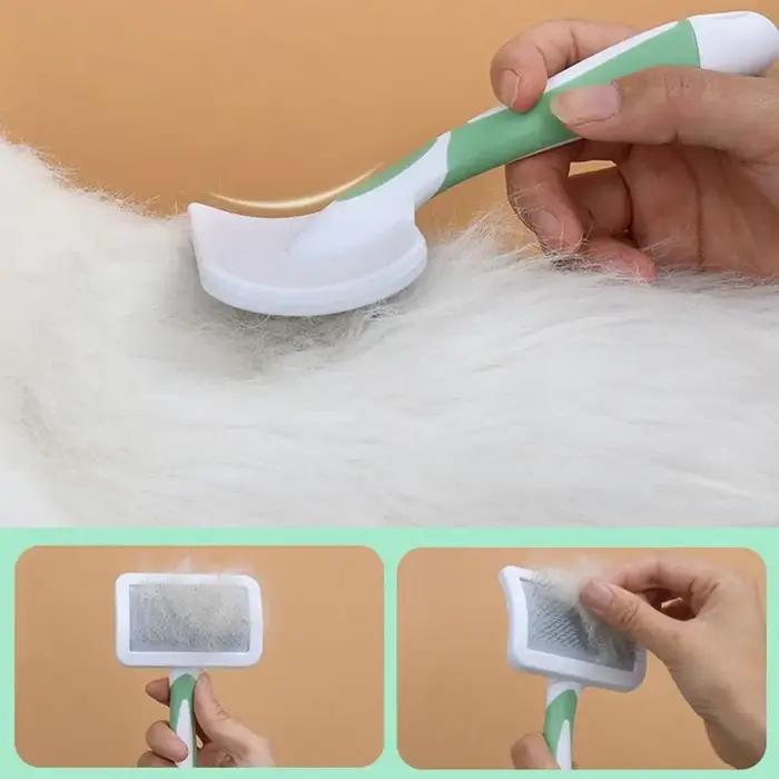 Brosse de toilettage à poils longs pour animaux de compagnie