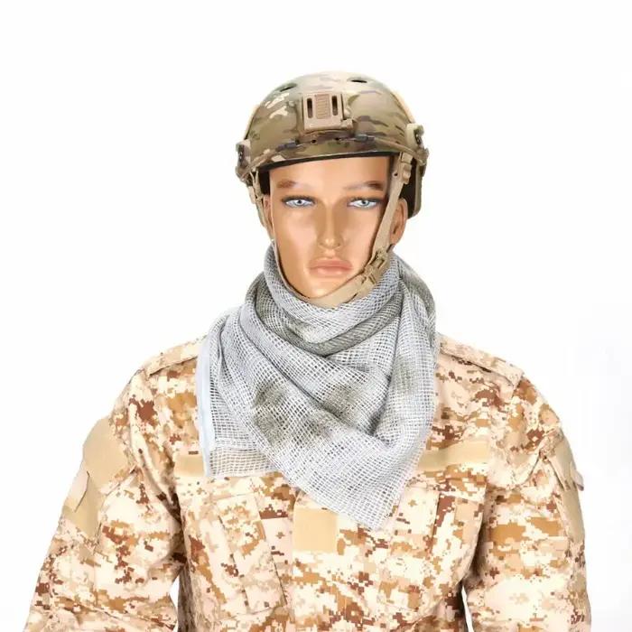 Tactical Mesh Breathbale Scarf Sniper Face Veil Camo Airsoft Hunting Cycling Hik