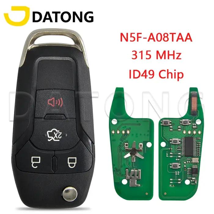 Datong World clé à distance de voiture adaptée pour Ford F150-F550 Fusion Explorer N5F-A08TAA ID49Ch