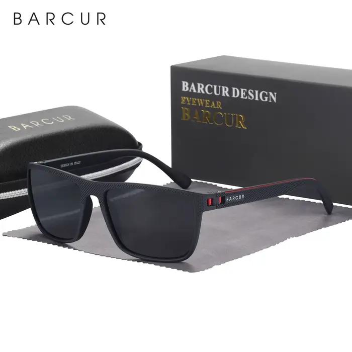BARCUR hommes lunettes de soleil polarisées TR90 léger pêche voyage lunettes de soleil femmes lunett