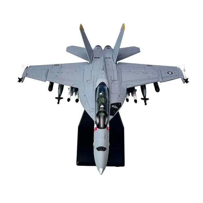 Modèle d'avion militaire en métal à l'échelle 1/100, avion de chasse US F18 F/A-18F Super Hornet VFA-2, collection d'avions