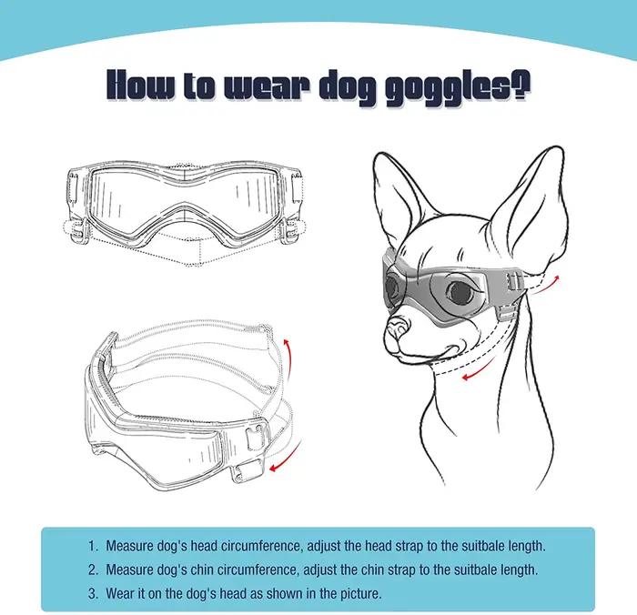 Accessoires pour animaux de compagnie chien Protection UV extérieure lunettes de soleil chat