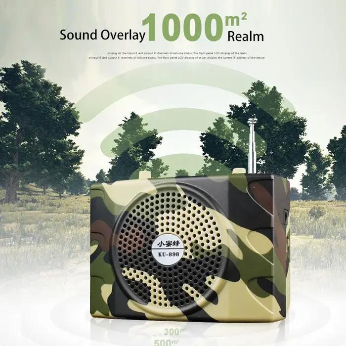 Kit appel électronique camouflage 48W - Haut-parleur MP3 avec télécommande pour appâts de chasse