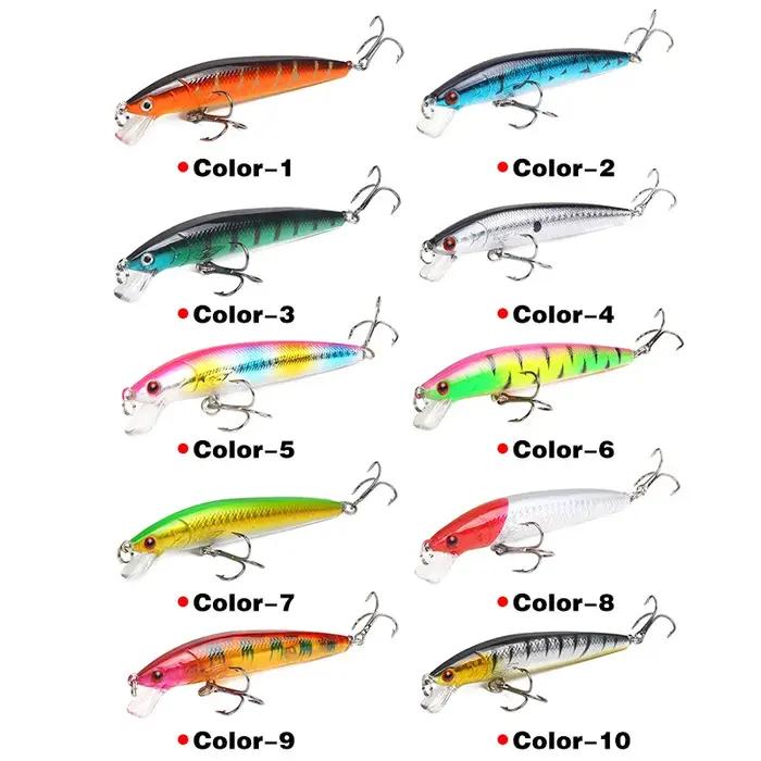 1 pièces 9g/10cm leurres de pêche vairon Wobbler flottant basse à la traîne artificiel dur appât man