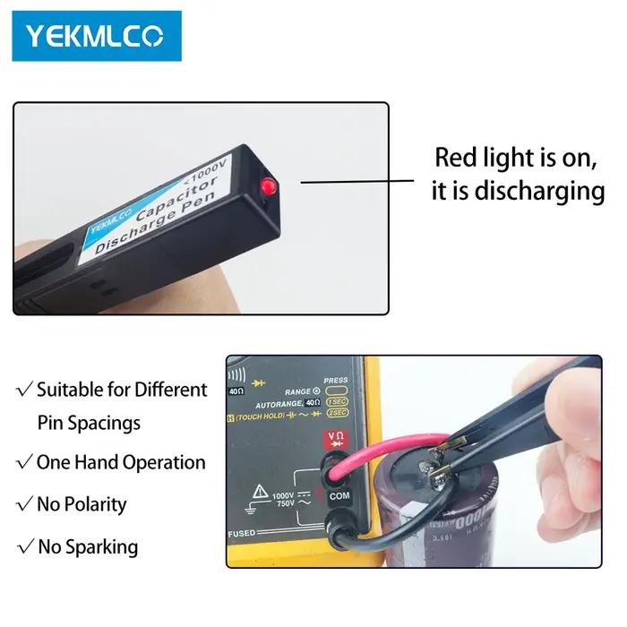 YEKMLCO – stylo de décharge à condensateur, décharge rapide, haute tension 1000V, outil de réparatio