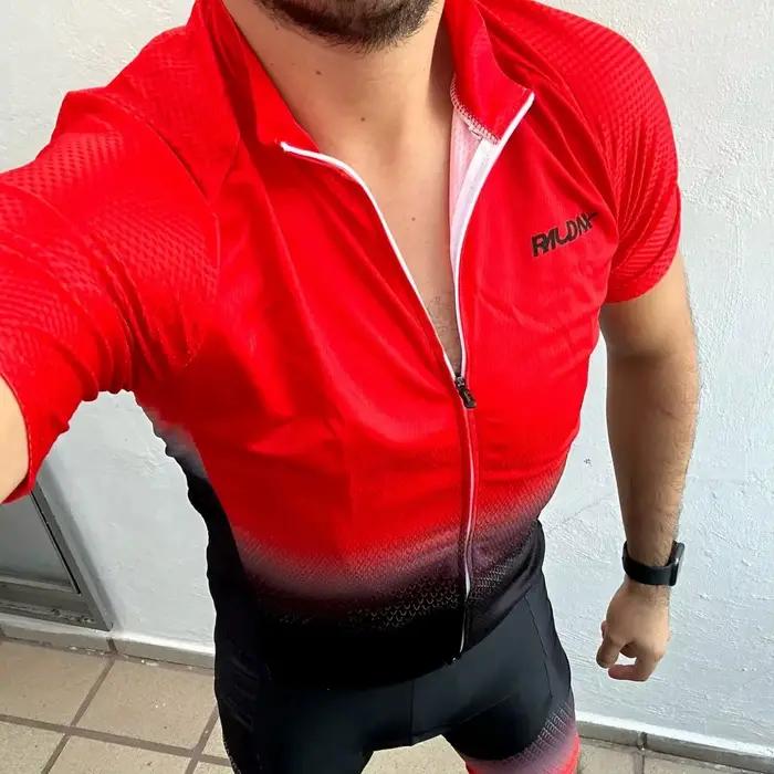Raudax ensemble de cyclisme homme Maillot de cyclisme à manches courtes vélo cyclisme vêtements Kit