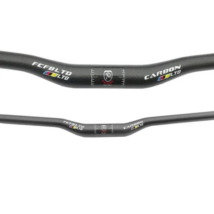 Guidon en carbone pour vtt, plat ou montant, 31.8x580/600/620/640/660/680/700/720/740/760mm, pièces