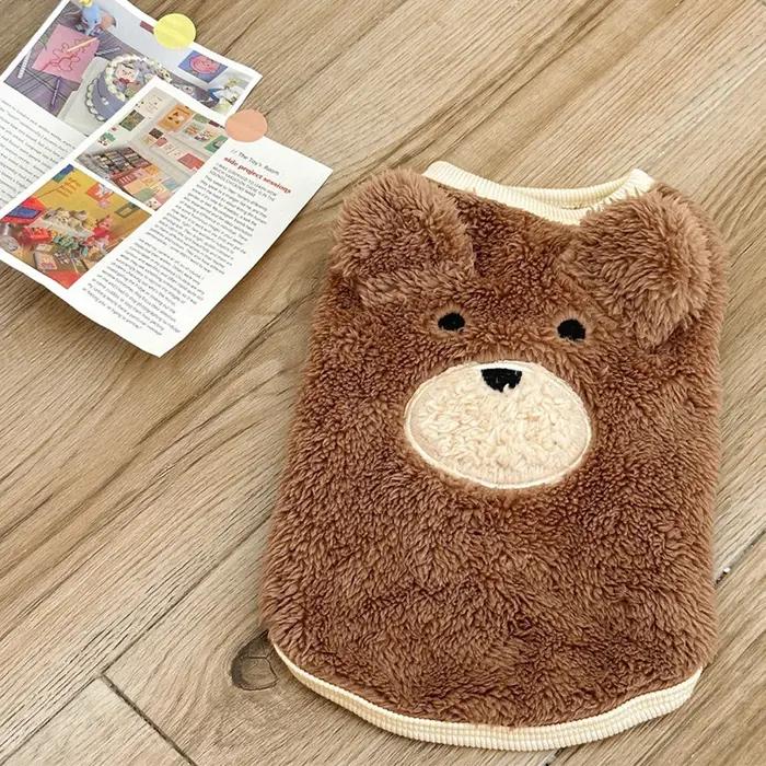 1.5-11.5kg hiver chien vêtements doux en peluche ours