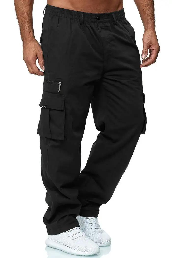 Pantalon cargo 2024 homme multi-poches militaire tactique loose straight pantalon longue taille grande