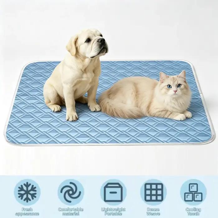 Tapis rafraîchissant pour chien, grand format, lavable, antidérapant, pour l'été, accessoires pour animaux de compagnie