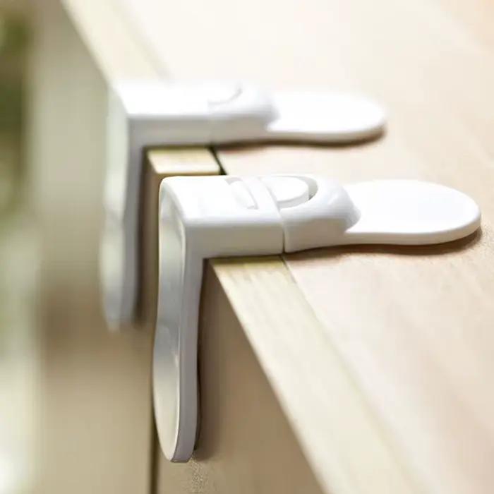 Serrure de tiroir de sécurité pour bébé, Anti-pincement, serrure de tiroir d'armoire à main, boucle