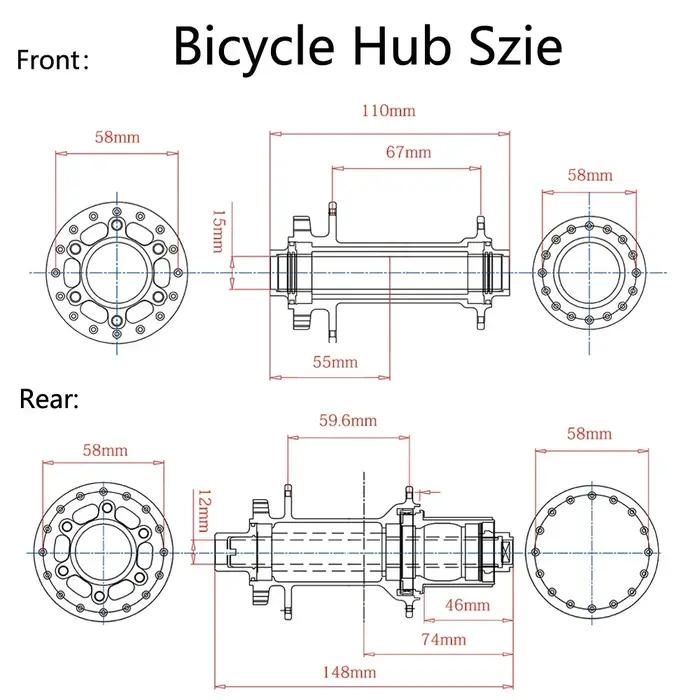 TANKE moyeu de vélo vtt BOOST 148 moyeux de vélo 120 clic 6 griffes portant 32H 28H HG XD MS frein à